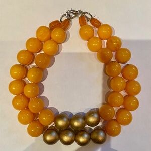 Resin & Wood Choker Necklace